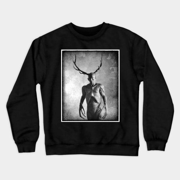 Vintage Hannibal Nosferatu Style Wendigo Crewneck Sweatshirt by OrionLodubyal